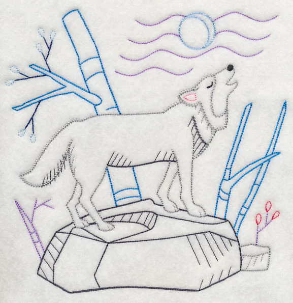 Winter Woodland Wolf (Vintage) - Image 5