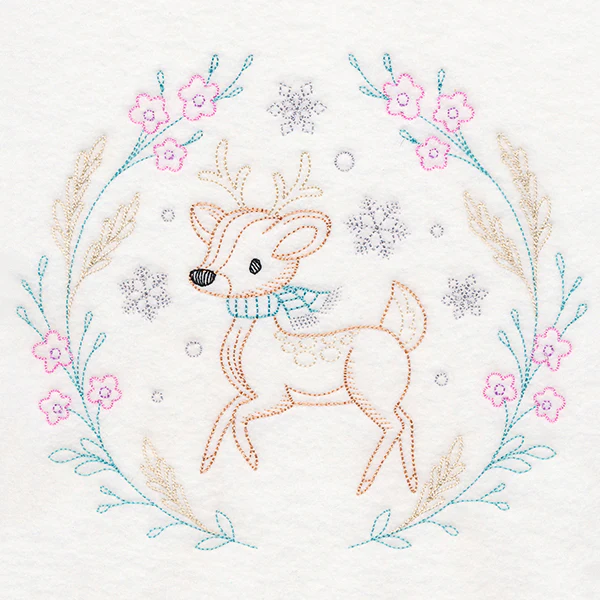 Winter Woodland Wreath - Deer (Vintage) - Image 5