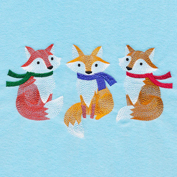 Wintertide Fox Trio - Image 2
