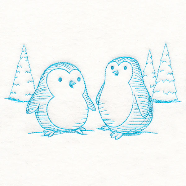 Wintertide Penguin Etching - Image 5