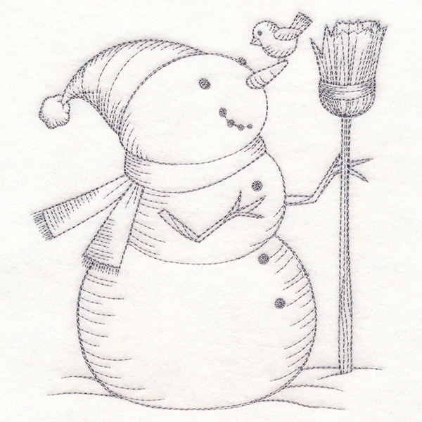 Wintertide Snowy Friends Etching - Image 2