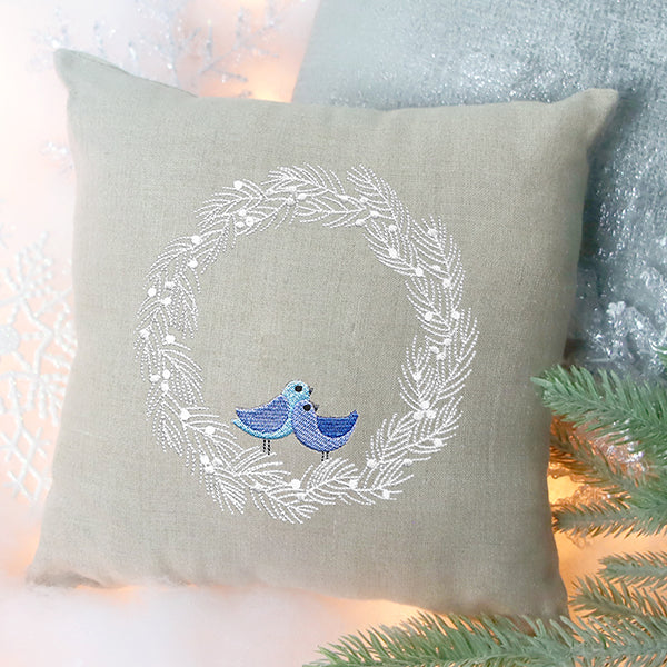 Wintry Bird Wreath - Image 2