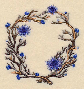Wintry Branches Wreath in Watercolor - Image 5