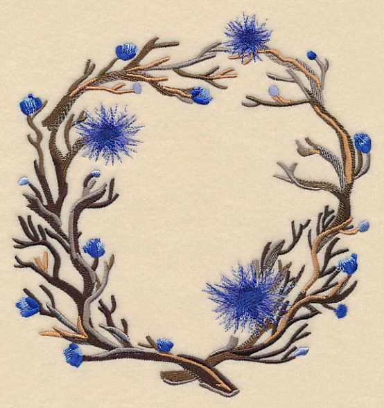 Wintry Branches Wreath in Watercolor - Image 6
