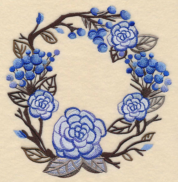 Wintry Flower Wreath in Watercolor - Image 6