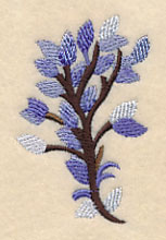 Wintry Leaf Branch in Watercolor - Image 4