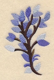 Wintry Leaf Branch in Watercolor - Image 6