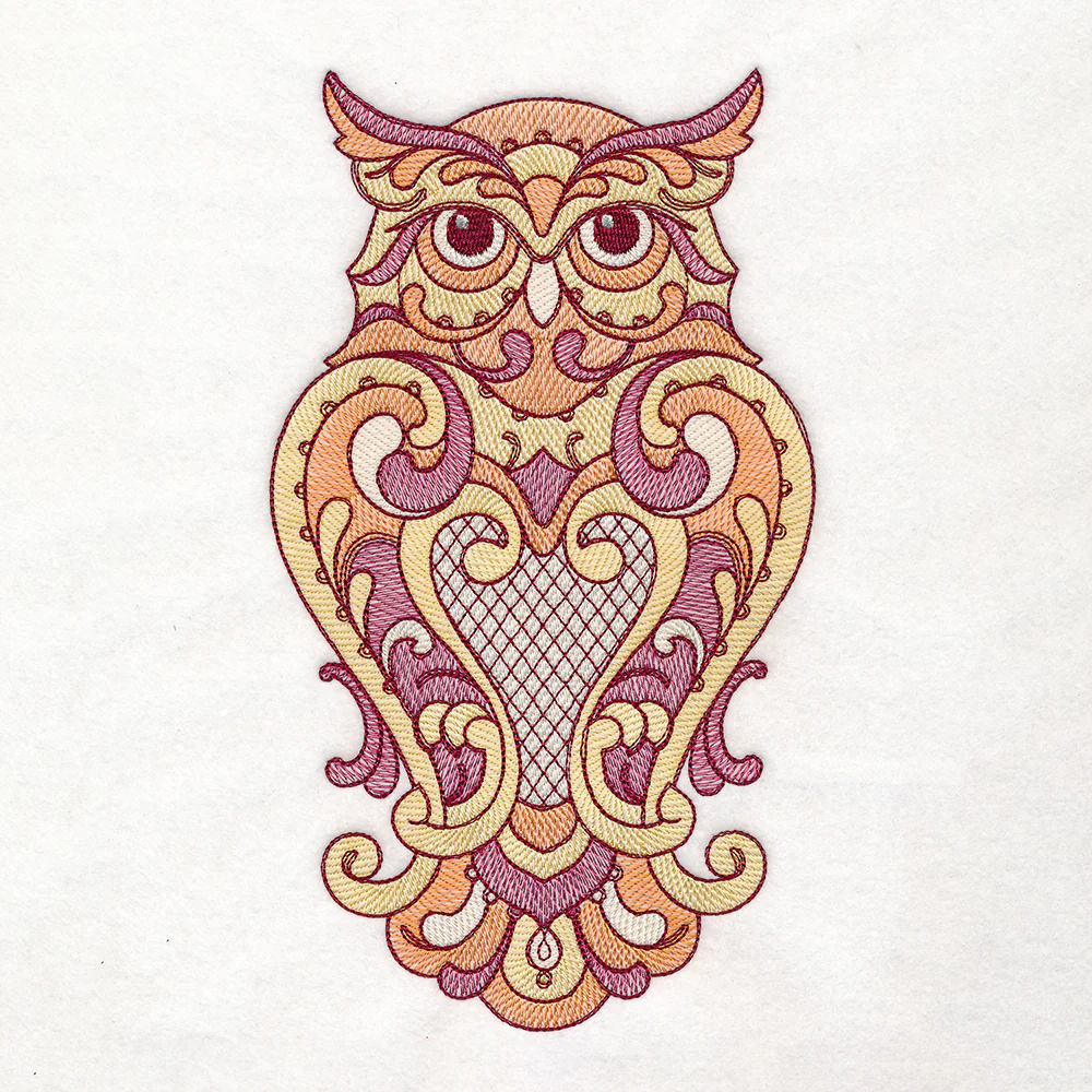 Wise Rosemaling Owl Pillow Set - Image 6
