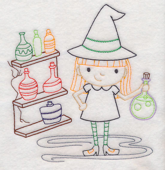 Witch with Potions (Vintage) - Image 5