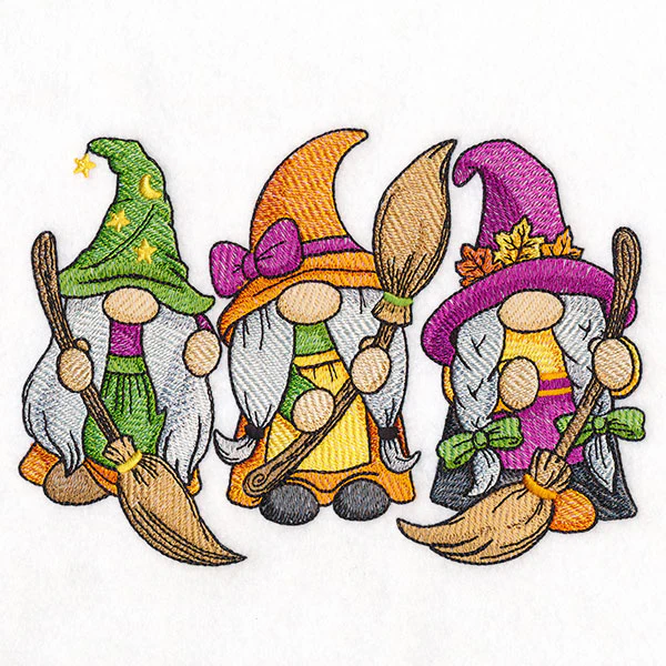 Witchy Halloween Gnomes Trio - Image 3
