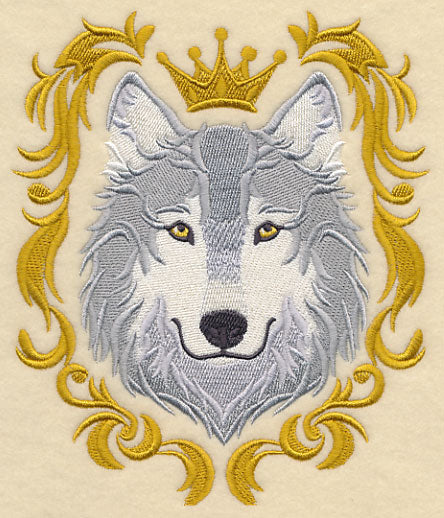 Wolf with Baroque Crown and Frame - Image 2