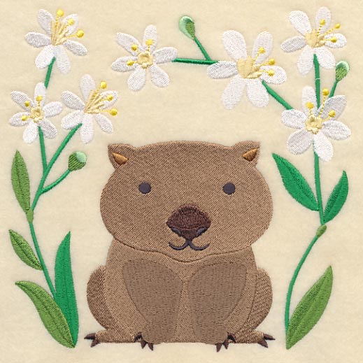 Wombat and Pretty Grass-flag - Image 2