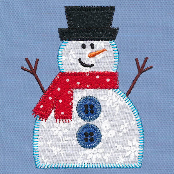Wonderland Snowman Quilt Block (In-the-Hoop) - Image 5