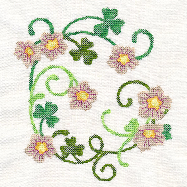 Wood Sorel Wreath (Cross Stitch) - Image 3