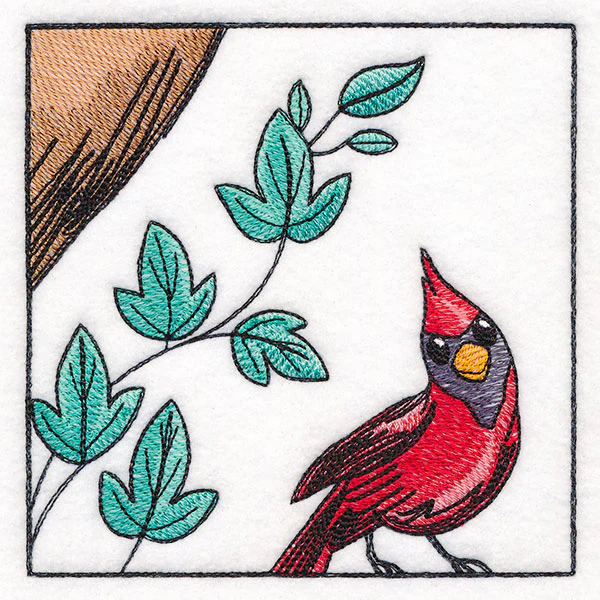Woodland Animal Friends Window Scene - Cardinal - Image 7