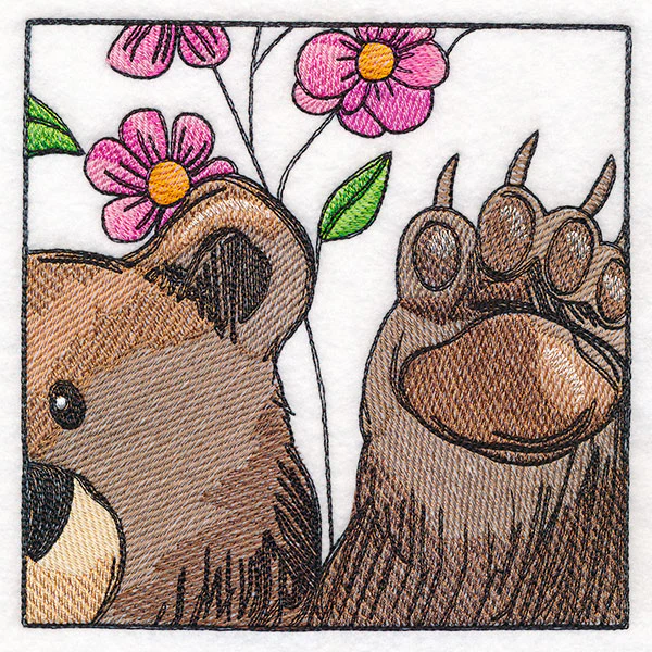 Woodland Animal Friends Window Scene - Right Side Bear - Image 5