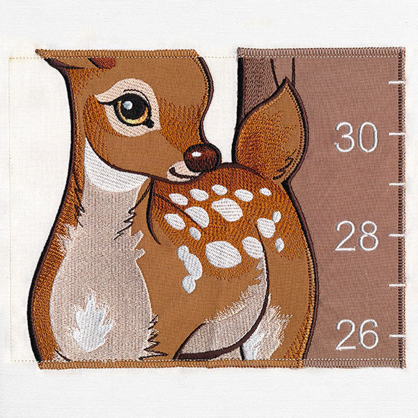 Woodland Animals Growth Chart (Applique) - Image 10