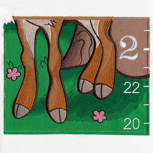 Woodland Animals Growth Chart (Applique) - Image 11