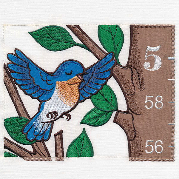 Woodland Animals Growth Chart (Applique) - Image 5
