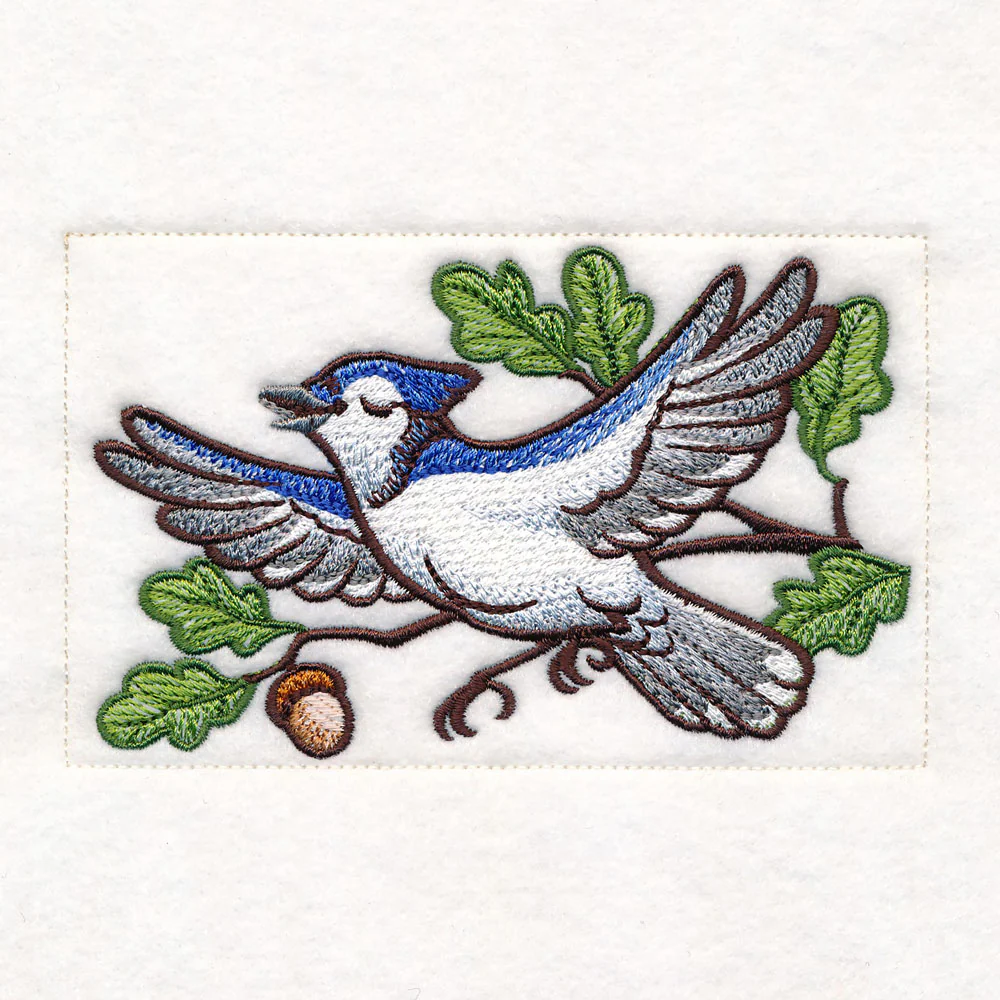 Woodland Animals Quilt - Blue Jay - Image 4