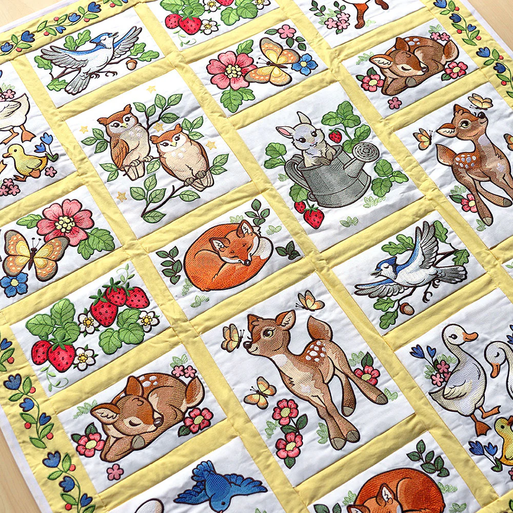 Woodland Animals Quilt Design Pack - Image 2