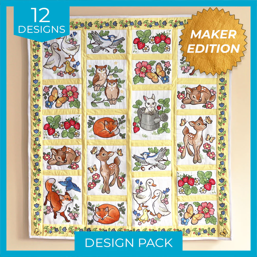 Woodland Animals Quilt Design Pack - Image 8