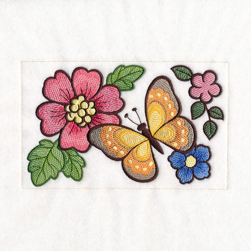 Woodland Animals Quilt - Flowers - Image 3