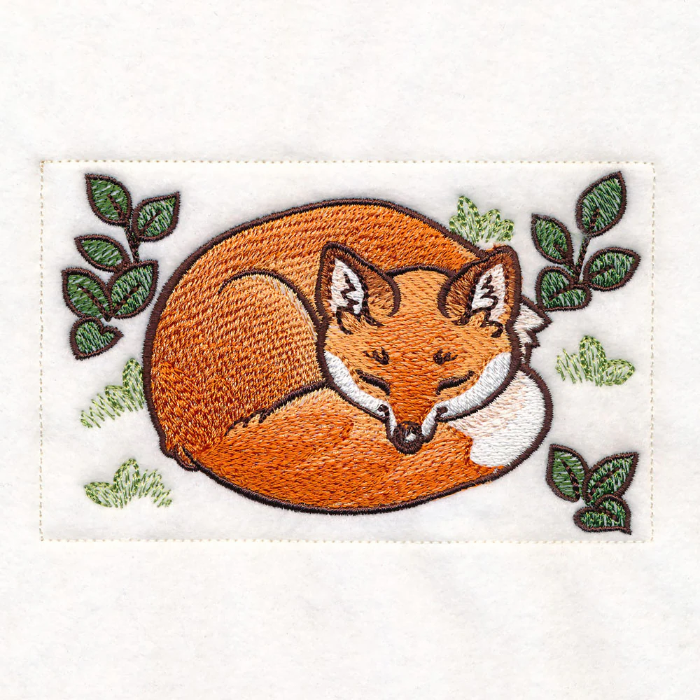 Woodland Animals Quilt - Sleepy Fox - Image 3