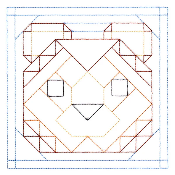Woodland Animals Quilting - Bear (Double Run) - Image 4