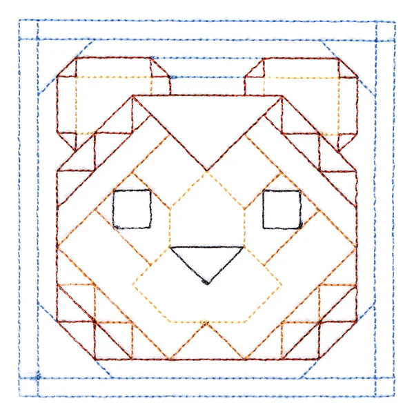 Woodland Animals Quilting - Bear (Double Run) - Image 5