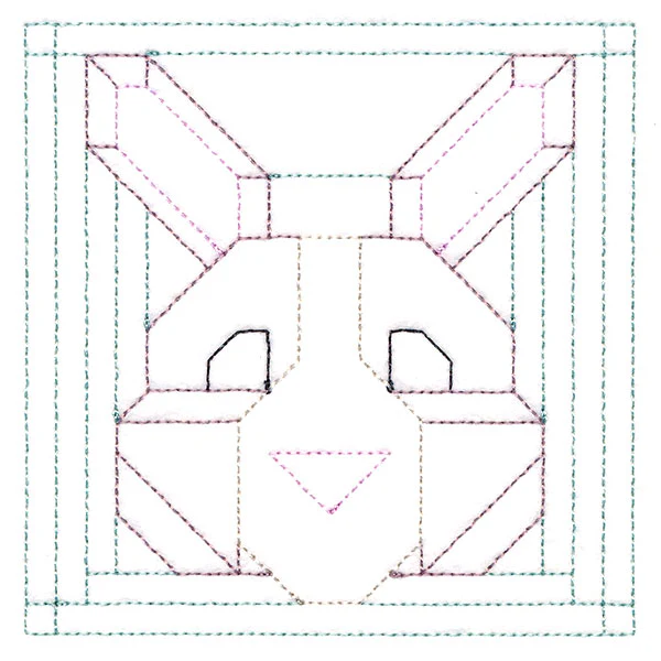 Woodland Animals Quilting - Bunny (Double Run) - Image 5