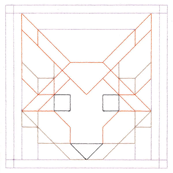 Woodland Animals Quilting - Fox (Double Run)