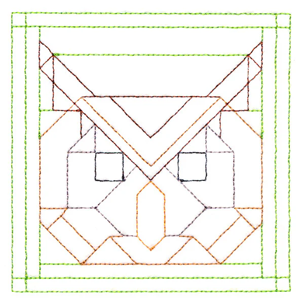 Woodland Animals Quilting - Owl (Double Run) - Image 5