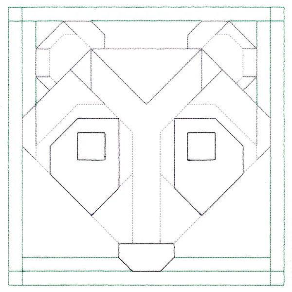 Woodland Animals Quilting - Raccoon (Double Run)