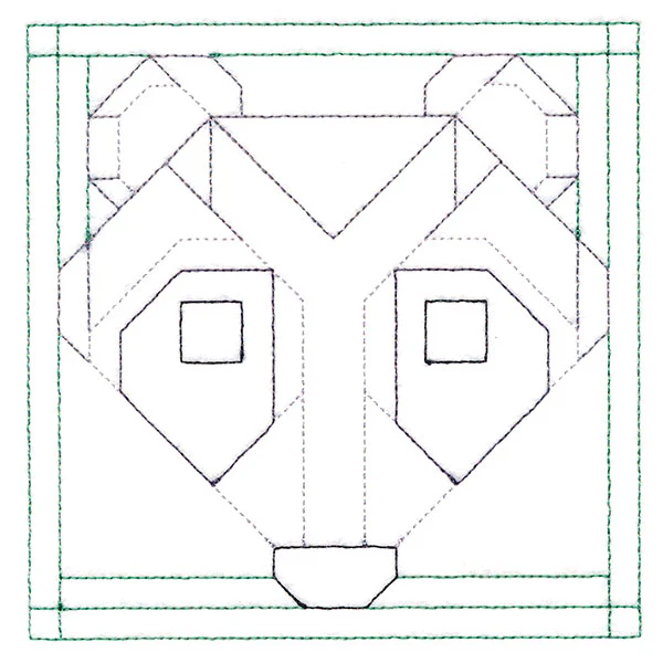 Woodland Animals Quilting - Raccoon (Double Run) - Image 4