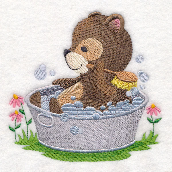 Woodland Bath Time - Bear - Image 2