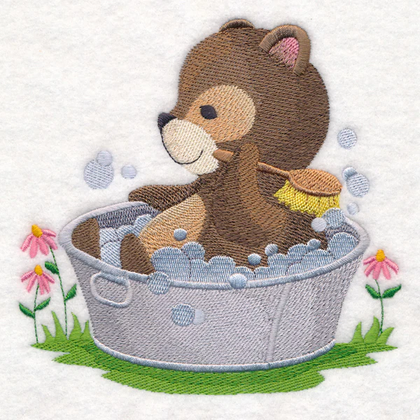 Woodland Bath Time - Bear - Image 4