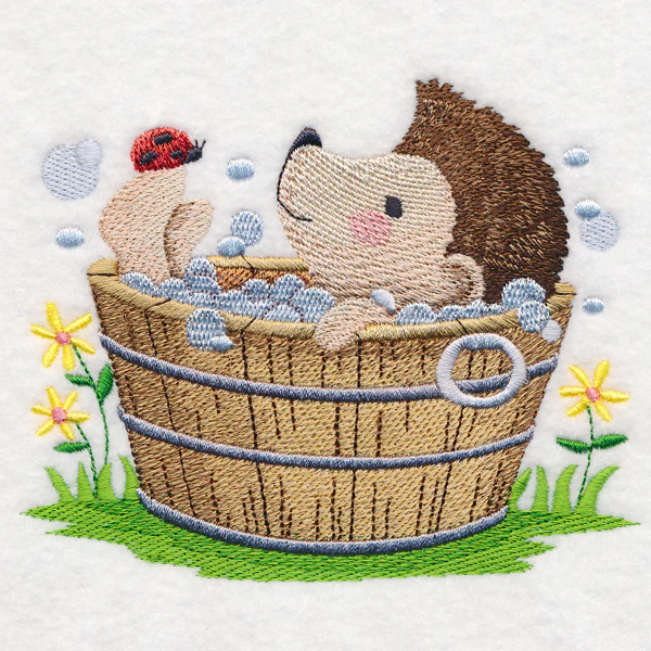 Woodland Bath Time - Hedgehog - Image 2