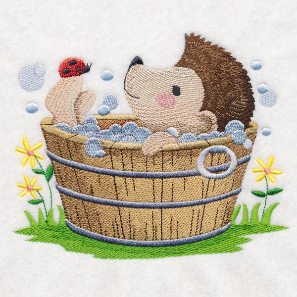 Woodland Bath Time - Hedgehog - Image 4