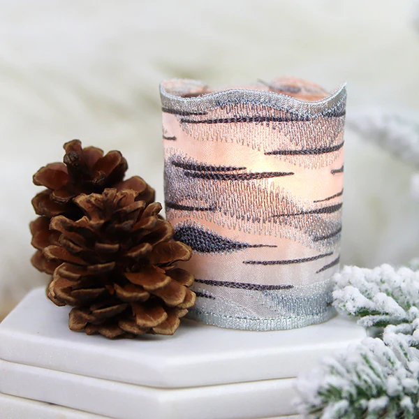 Woodland Birch Votive Wrap (Organza) - Image 3