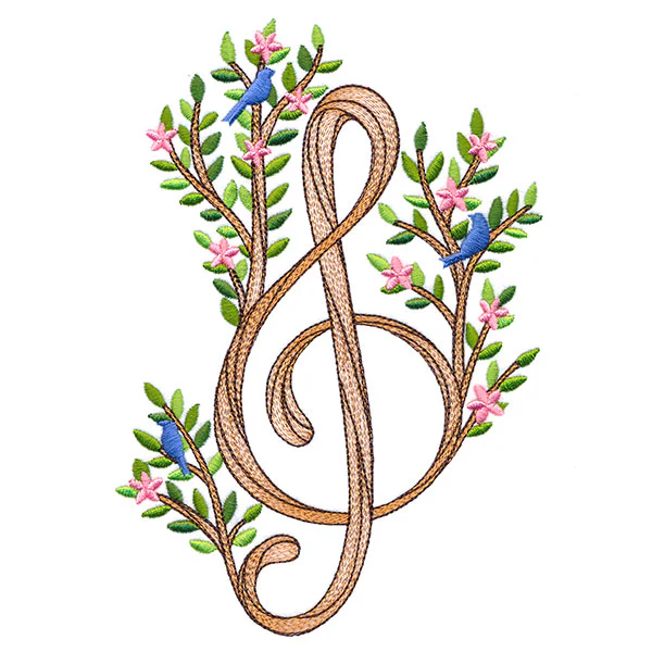 Woodland Blooms Treble Clef - Image 5