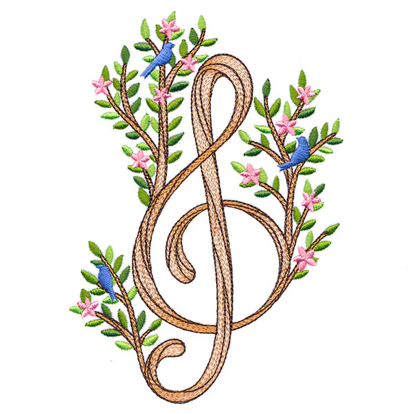 Woodland Blooms Treble Clef - Image 7