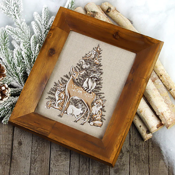 Woodland Christmas Animal Stack - Image 3