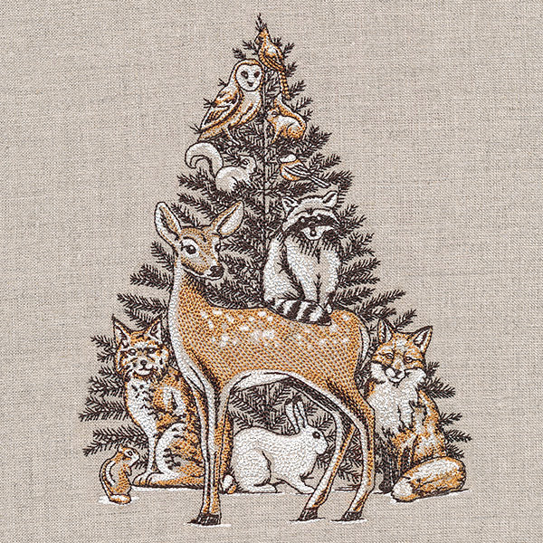 Woodland Christmas Animal Stack - Image 4