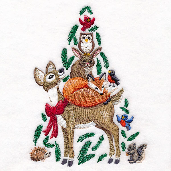 Woodland Christmas Forest Animal Stack - Image 3