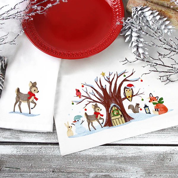 Woodland Christmas Gathering Border - Image 2