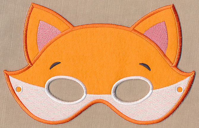 Woodland Fox Mask - Large (In-the-Hoop) - Image 4