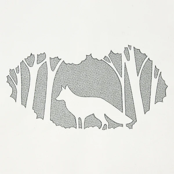 Woodland Fox Scene (Embossed) - Image 2