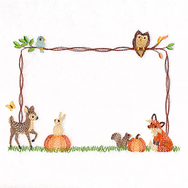 Woodland Harvest Gathering Quilt Label - Image 2
