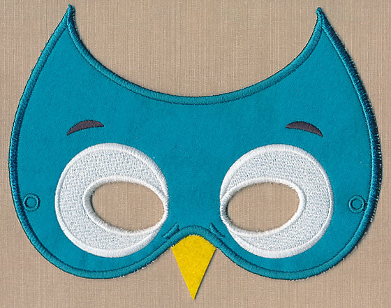 Woodland Owl Mask - Large (In-the-Hoop) - Image 2